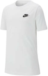 Nike Fiú póló Nike NSW Tee Embedded Futura B - Fehér, Fekete