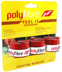Polyfibre Feel It Overgrip 3P - Piros