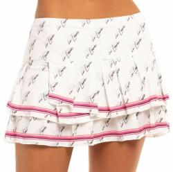 Lucky in Love Női teniszszoknya Lucky in Love Core Signature Pleat Tier Skirt - white