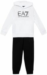 EA7 Gyerek melegítő EA7 Boys Jersey Tracksuit - white/black