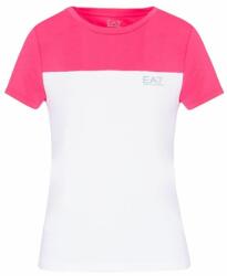 EA7 Női póló EA7 Woman Jersey T-shirt - white/pink