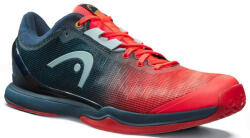 Head Férfi tollaslabda/squash cipő Head Sprint Pro 3.0 Indoor - neon red/midnight navy