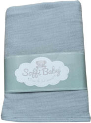Soffi Baby takaró muszlin dupla szürke 70x90cm - babycenter-online