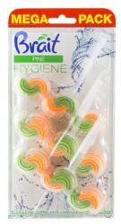  WC tisztító blokk, 2 fázisú, 3x45 g, "Brait Hygiene and fresh", fenyő (KHT1046) - iroda24