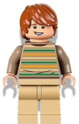 LEGO® hp339 - LEGO Harry Potter minifigura - Ron Weasley, csíkos pulcsi (hp339)