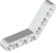 LEGO® 32348c1 - LEGO fehér technic emelőkar 1 x 7 méretű, hajlított (4 - 4) (32348c1)