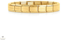 NOMINATION arany színű alap charm karkötő 13 darabos 11, 5 cm - 030001-SI-008