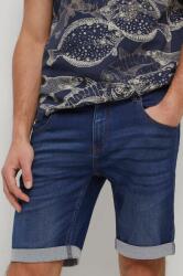 Medicine pantaloni scurti jeans barbati, culoarea albastru marin ZPYX-SZM086_59J