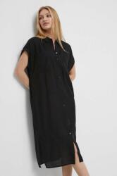 MEDICINE rochie culoarea negru, midi, oversize ZPYX-SUDB10_99X