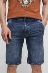 Medicine pantaloni scurti jeans barbati, culoarea albastru marin ZPYX-SZMB15_59J