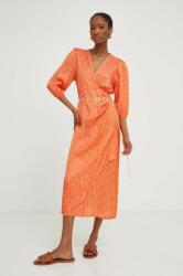 ANSWEAR rochie culoarea portocaliu, midi, drept BMYX-SUD01W_22X