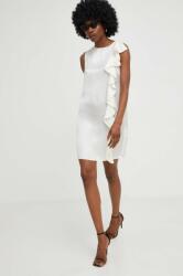 ANSWEAR rochie culoarea alb, mini, drept BBYX-SUD10O_00X