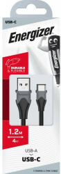 Energizer USB - USB-C Bicolor Kábel - 1.2m 2.4A - Fekete-Szürke (ER-C610CGBK)