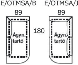 Vera ülőgarnitúra elem habszivacs variálható, elem, ottomán, E/OTMSA