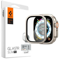 Spigen Glas. tR Slim Pro Apple Watch Ultra (49mm) tempered kijelzővédő fólia, titánium (AGL06161) - redmobilshop