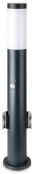 V-TAC Lampa Bollard E27, 60cm, PIR Senzor, 2 Prize EU, Oțel Inoxidabil, Gri, IP44 (55271-)