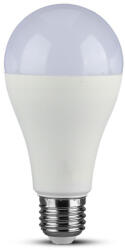 V-TAC Bec LED Cip SAMSUNG 17W, E27, A65, Plastic, Lumina Naturala 4000K, Dimabil (54796-)