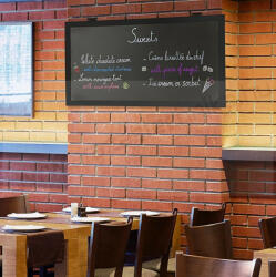  MultiBoard krétatábla 114x60cm (kültérre is) fekete keret (SBM-BL-115)