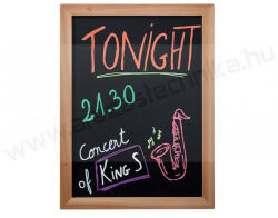  Krétatábla 30x40cm WOODY WALL - TÖLGY keret WBW-TE-30-40