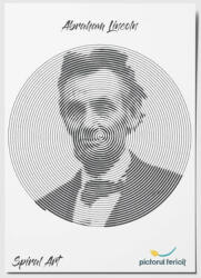 Pictorul Fericit Abraham Lincoln - Spiral Art