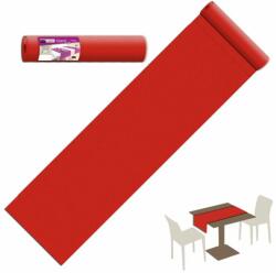 Pack Service Asztali futó 40 cm x 24 m textilhatású piros