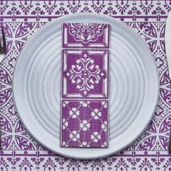 Mapelor Textúrált szalvéta 33x40 cm 1/8 hajtás 50 lap/csomag - Cordoba lila