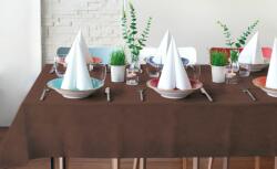 Pack Service Airspun víztaszító nemszőtt textil asztalterítő 140 x 240 cm barna