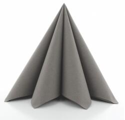 Mank Textilhatású egyszínű szalvéta 40x40 cm 50 lap/csomag - bézs/szürke