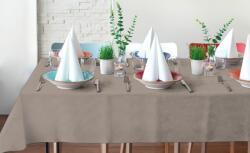 Pack Service Airspun víztaszító nemszőtt textil asztalterítő 140 x 240 cm agyag