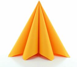 Mank Textilhatású egyszínű szalvéta 40x40 cm 50 lap/csomag- curry