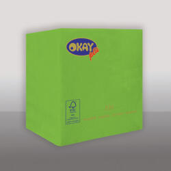 Okay koktélszalvéta 25x25 cm 100 lap/csomag - kiwi