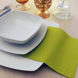 Pack Service Textilhatású egyszínű szalvéta 40x40 cm 50 lap/csomag - olívazöld