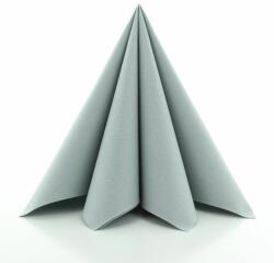Mank Textilhatású egyszínű szalvéta 40x40 cm 50 lap/csomag - szürke
