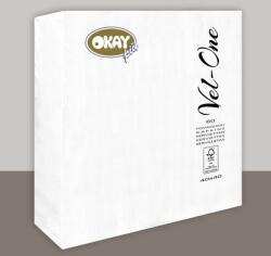 Okay Vel-One 4 rétegű szalvéta 40x40 cm 60 lap/csomag - fehér