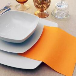 Pack Service textilhatású egyszínű szalvéta 40x40 cm 50 lap/csomag - narancs