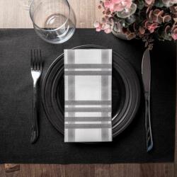 Mapelor Textúrált szalvéta "Napoles fekete" 30x40 cm 1/6 hajtás 50 lap/csomag - Mapelor