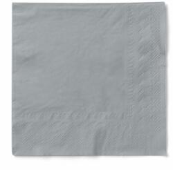 Mank papírszalvéta 3 rétegű 33x33 cm 100 lap/csomag - ezüst