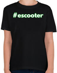 printfashion #escooter - Gyerek póló - Fekete (13820189)