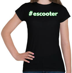 printfashion #escooter - Női póló - Fekete (13819820)