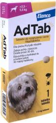 AdTab kullancs és bolha elleni rágótabletta kutyáknak (1 tablettás kiszerelés | 2.5 - 5.5 kg | 112 mg)