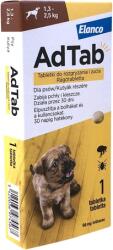 AdTab kullancs és bolha elleni rágótabletta kutyáknak (3 tablettás kiszerelés | 1.3 - 2.5 kg | 3 x 56 mg)