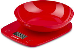 Girmi PS01 Konyhai mérleg piros színben, LCD kijelzővel, 5 kg-ig