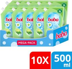 Baba folyékony szappan utántöltő antibakteriális lime illattal 10x500 ml