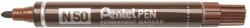 Pentel N50-EE alkoholos marker 4,3mm barna