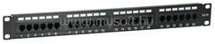 Equip 235325 Patch panel (24 port, Cat5e, 1U, árnyékolatlan, fekete) (EQUIP_235325) (EQUIP_235325)