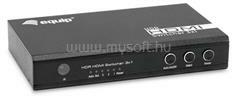 EQUIP HDMI Switch - 332725 (1x Bemenet, 3x Kimenet, USB tápellátás, aluminium, fekete) (EQUIP_332725) (EQUIP_332725)