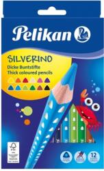 Pelikan Creioane colorate Silverino, 5 mm, 12 culori/set Pelikan 700627 (700627)