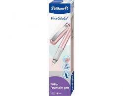 Pelikan Stilou Pina Colada, penita tip M, culoare rose metalic, cutie, Pelikan 822367