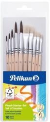 Pelikan Set 10 pensule Starter, dimensiunea 4, 6, 8, 10, 12, blister, Pelikan 700405