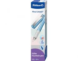 Pelikan Stilou Pina Colada, penita tip M, culoare albastru metalic, cutie, Pelikan 822374
